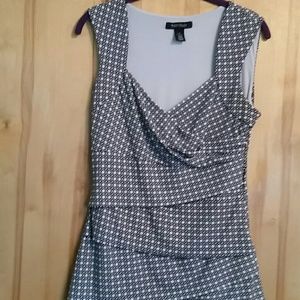 WHBM Geometric Print Top